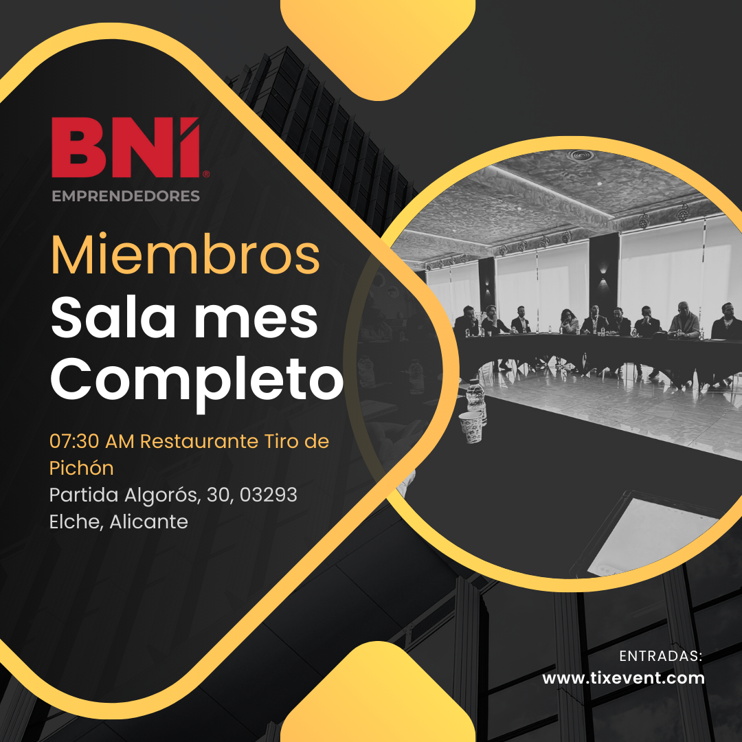 (E2506) Junio 2025 - Solo miembros BNI Emprendedores Elche